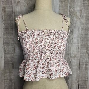 Paper Crane Floaral Halter Crop Top. Very Strechy.